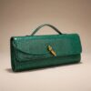 Python-Embossed Clutch